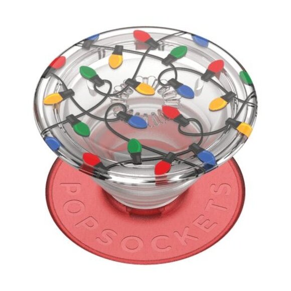 PopSockets Reusable Phone Grip & Stand With Festive Holiday Lights Design - Picture 6 of 7